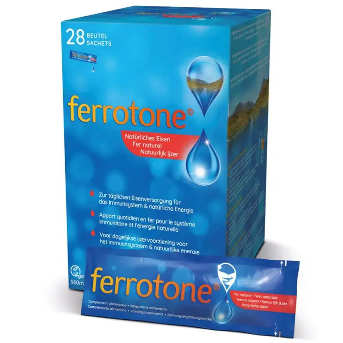 Ferrotone® Originál – 100% přírodní zdroj železa, 28 sáčků